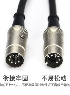 ilin科林五针五MIDI电钢琴连接线电子琴键盘线 米