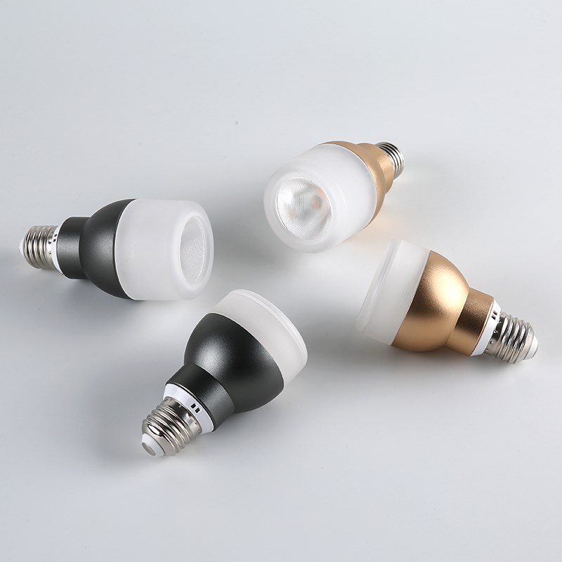 高显指侧面发光P2射灯泡E27螺口调焦餐厅餐桌菜品打光LED聚光灯