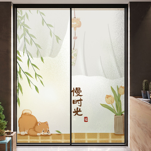 磨砂玻璃窗户贴纸防走光透光不透明浴室门贴卫生间防窥贴膜防偷看