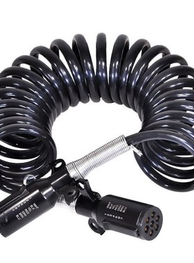 黑色头半挂车七孔连接挂车线螺旋防冻耐寒抗拉申高回弹大圈