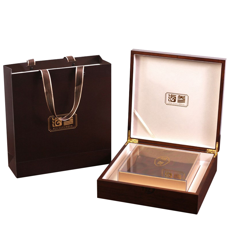 海参礼盒高档包装盒定制正方形海参木盒礼品盒一斤半斤海参包装盒