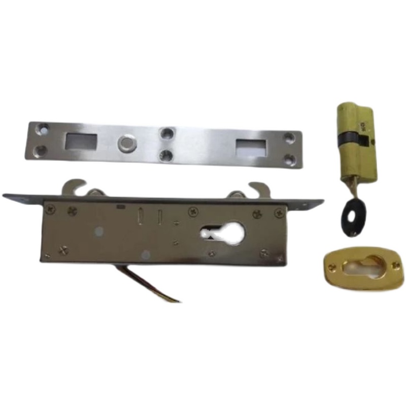 拘留所监狱防盗电子静音锁宏泰带机械钥匙GSS1钩舌锁双钩锁断电锁