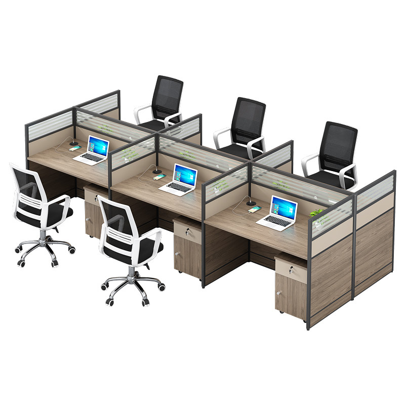 办公桌员工位现代屏风工位办公卡座人位职员办公桌椅