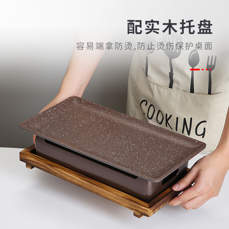 韩式烧烤保温盘酒精蜡烛烧烤串串保温烧烤店商用烤串加热炉保温炉