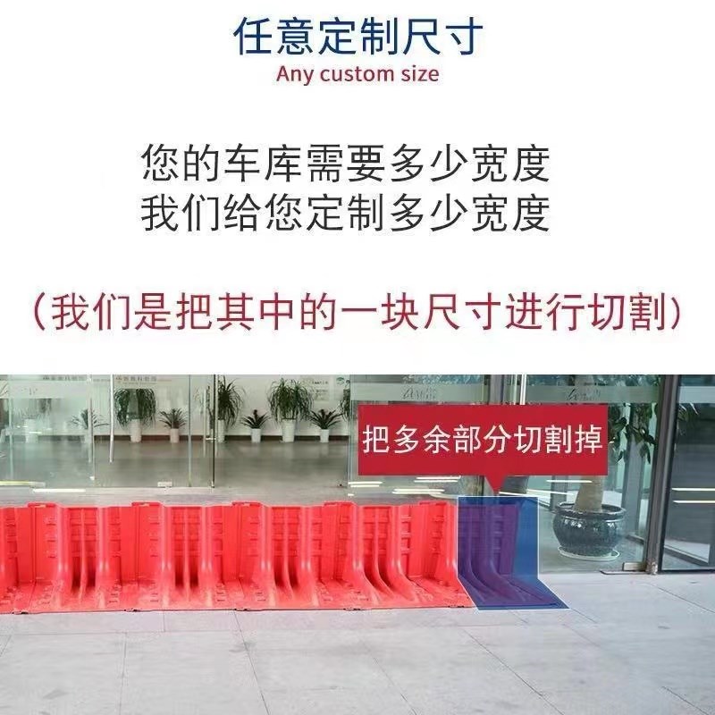 防洪防汛挡水板地下车库B塑料移动L型伸缩抗洪闸门吸水膨胀沙袋