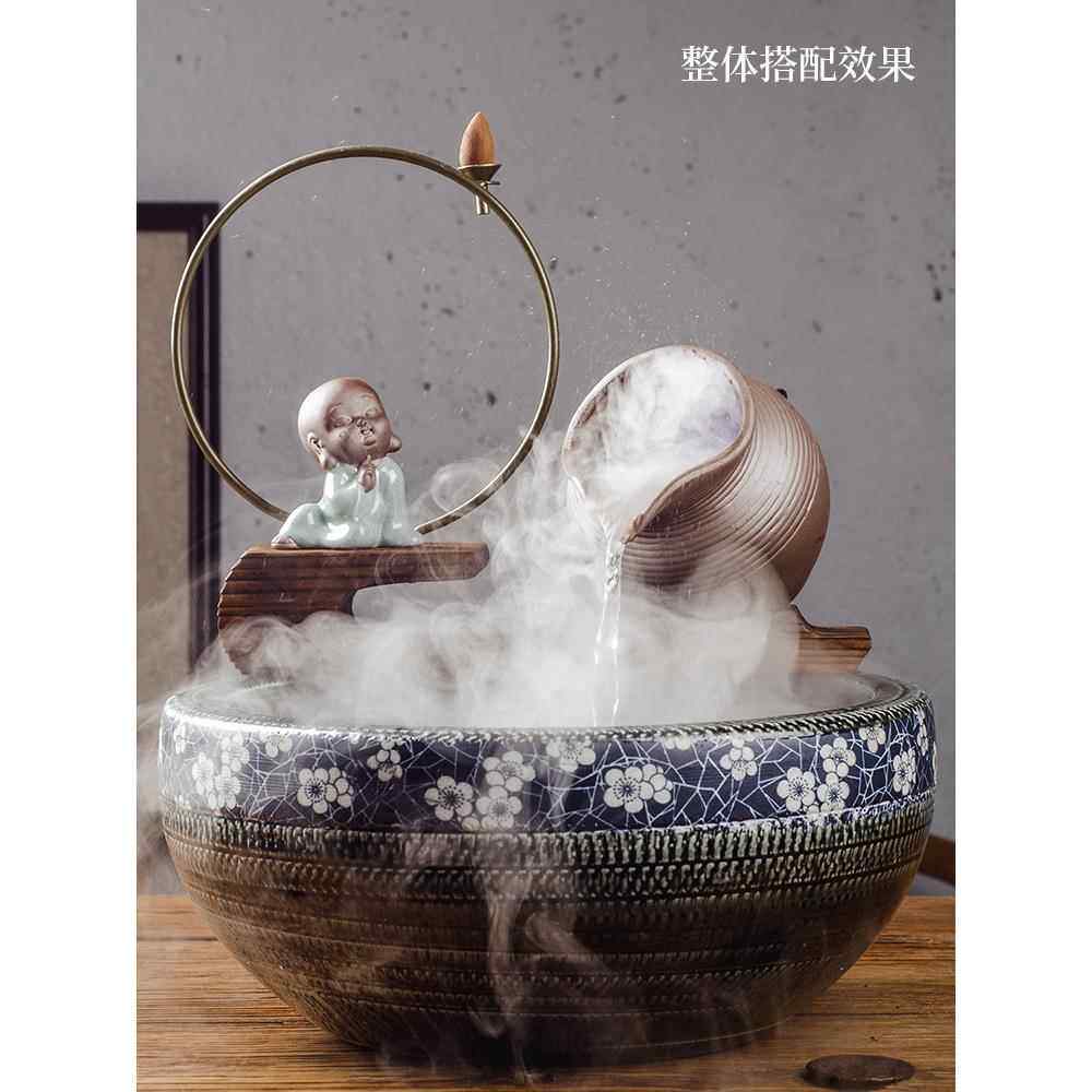 瓷鱼循环小号缸自制喷泉出水口装饰流水器陶假山陶罐,家居饰品,装饰摆件,淘宝优惠券,粉丝福利购,淘宝优惠卷