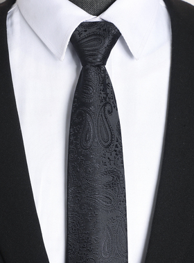 领带男正装拉链式结婚新郎男士商务蓝色懒人免打西装衬衫7cm