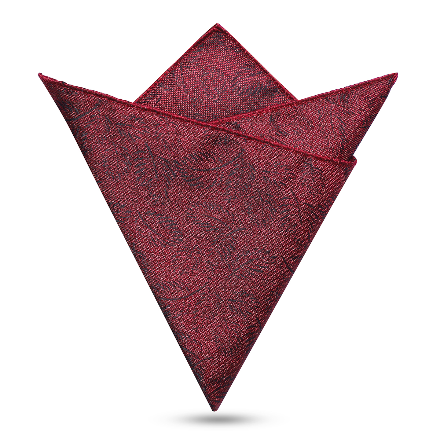 男士结婚新郎暗红玫瑰口袋巾