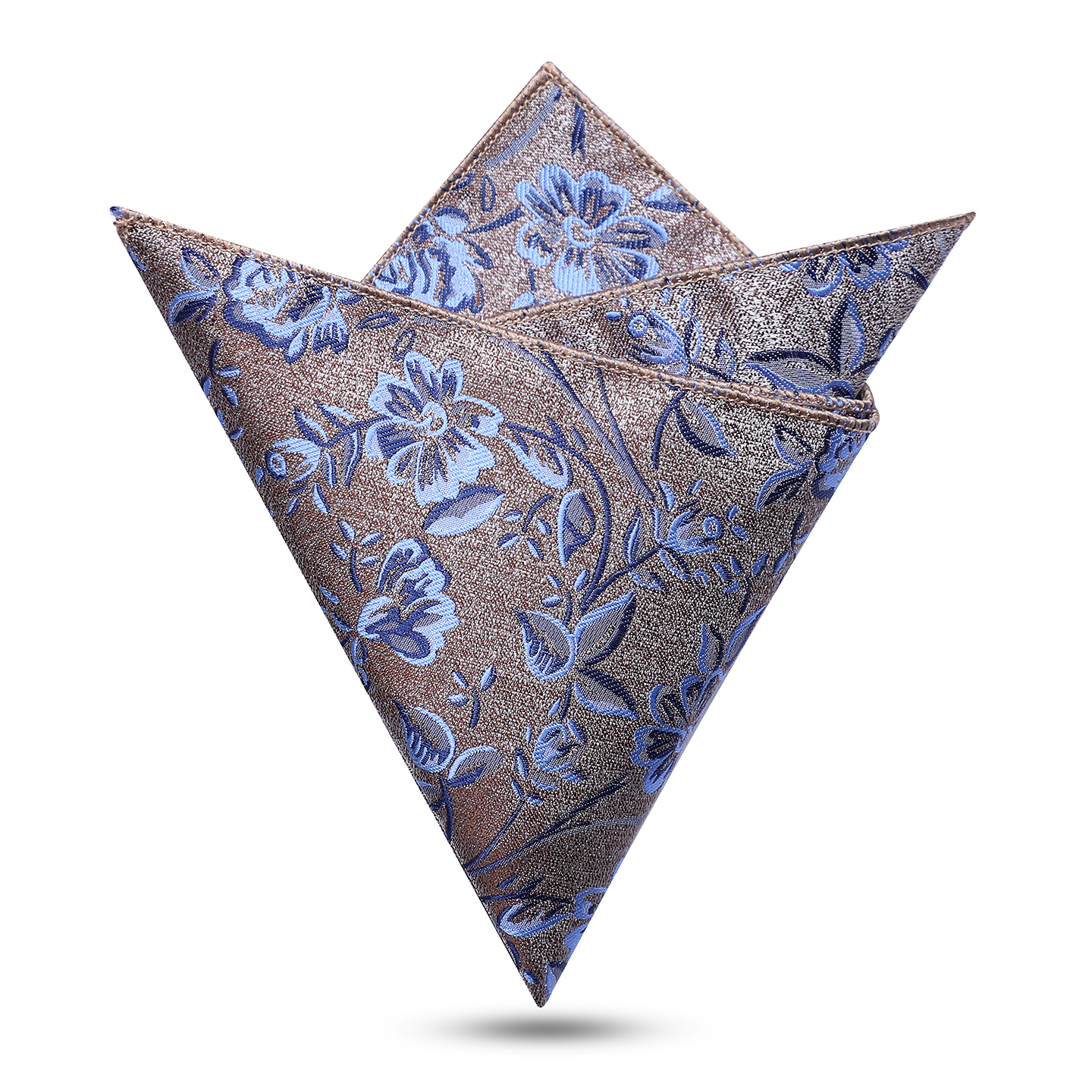 男士蓝色花卉口袋巾商务绅士