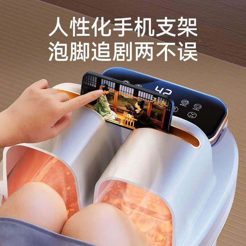 高深桶动过膝泡脚桶浴加热恒温过电小腿全自家用HTT-H28-足盆洗脚
