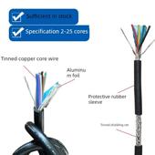 62胜铭辉AWG2 热卖 UL2464线屏蔽20 8芯美标镀锡