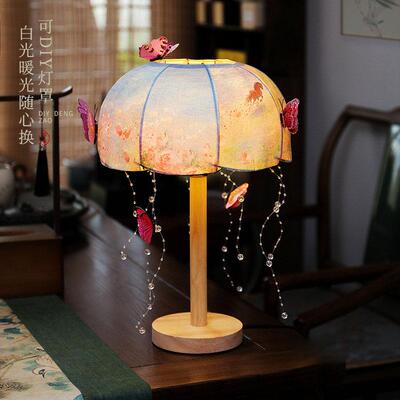 宋代美学感台灯装饰氛围灯桌摆面件高级复IFT古插电卧室床头房书