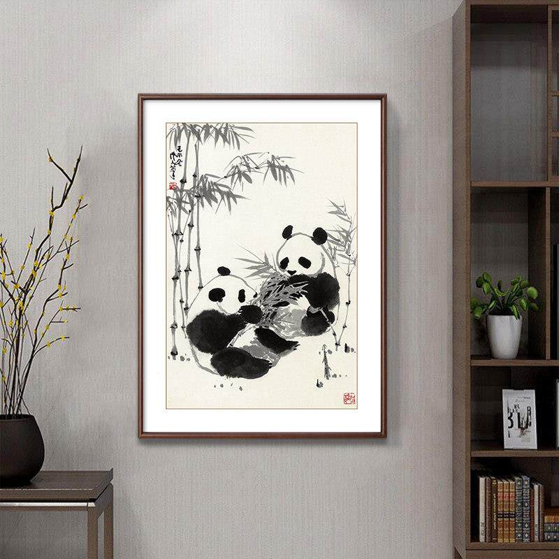 中国画猫挂画中国餐风客厅装饰画7561588厅书房茶室壁画中风水国