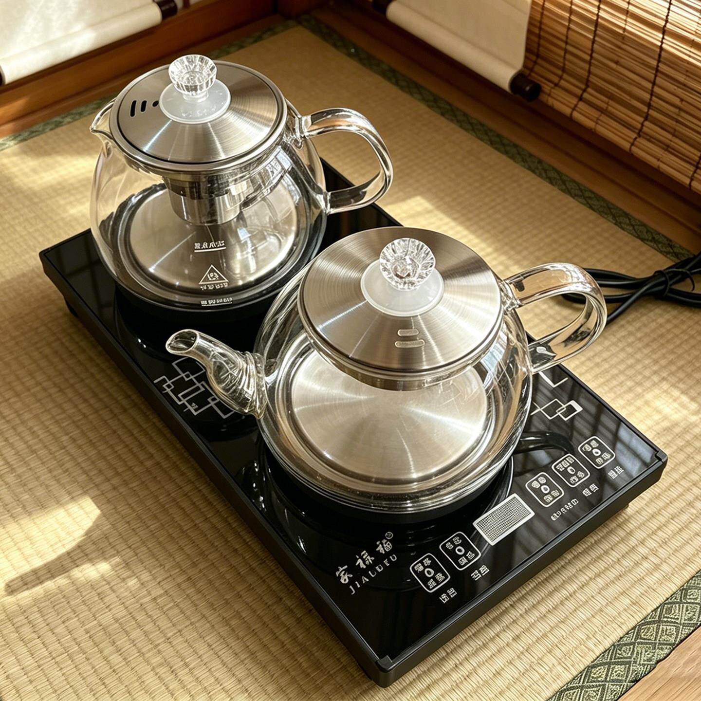 家揽禄福茶37*20m快煮壶水壶自动c上水壶底进水底座XLE烧配件茶百