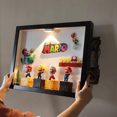超级马奥电表箱装饰画里卡盒通微景弱电游戏乐园箱遮挡画网线观盒