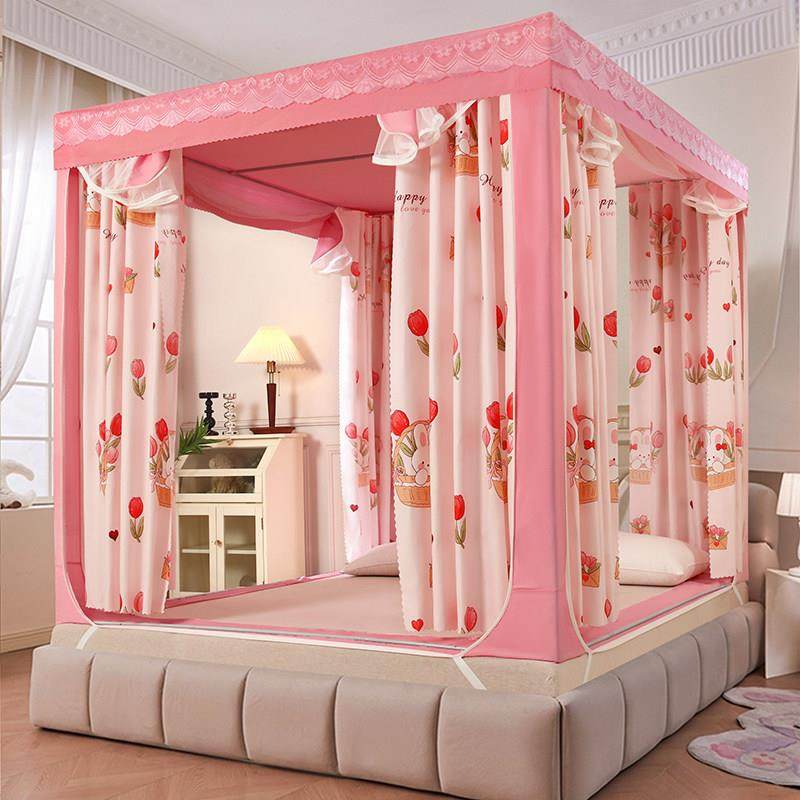 新款遮光1帘卧一体式8888蚊帐家用室帐篷婴儿童床防摔蒙古包.8m床