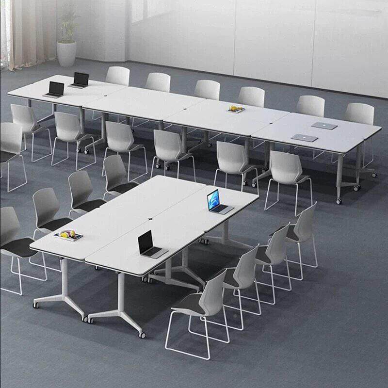 培折叠会议桌椅组合可移拼IPC动接训桌长条带轮子辅导桌办公桌桌