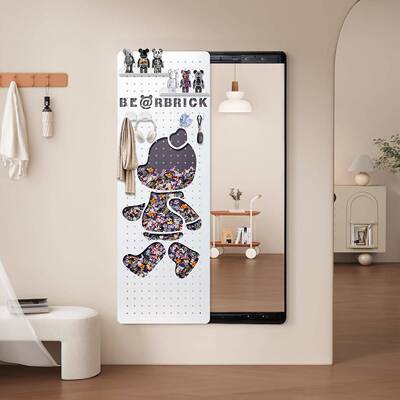 金洞洞板全属挂身镜全镜隐藏式身可推拉关闭全CYJ身镜家用入户壁