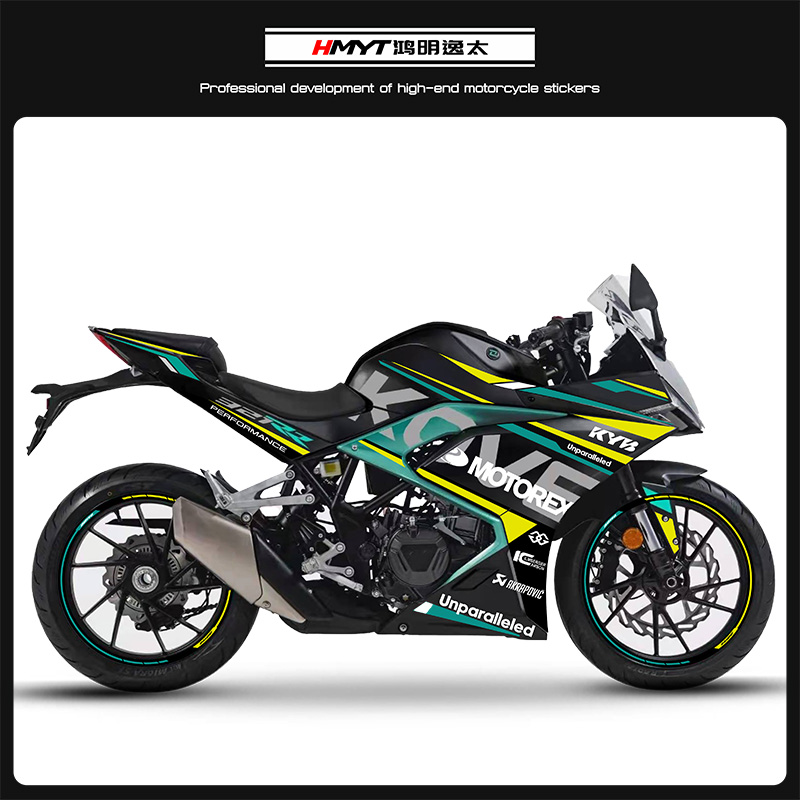 适用凯越机车321RR改装赛道版全车拉花新款版花防水贴纸轮毂贴花