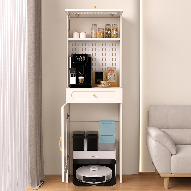 客厅扫地机器人置物架云鲸收纳柜科沃斯石头置物柜鱼缸柜沙发边几