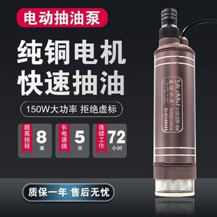 大功率抽水泵抽油泵12V电动柴油泵24v家用小型潜水泵220v自吸油泵