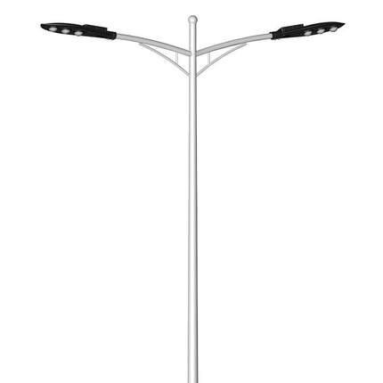 厂家供应LED道路照明灯8米150W双臂宝剑路灯公路市政高挑臂高杆灯