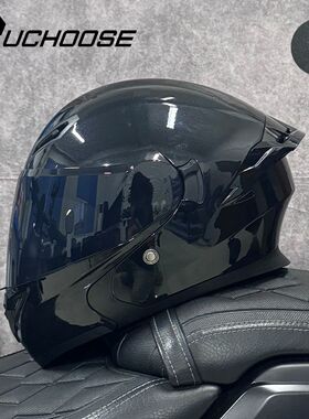 优摩士3C认证摩托车揭面盔可蓝牙安全复古骑行全覆盖四季通用