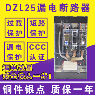 200 200A 4300 160A 250A透明漏电断路器塑壳保护器 100A DZL25