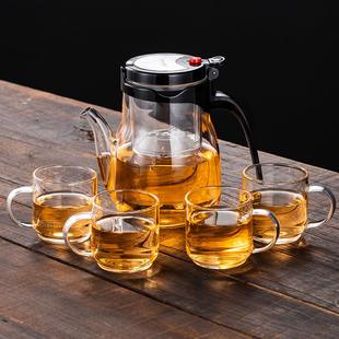 邦田飘逸杯泡茶壶可拆洗全玻璃内胆办公室简易冲茶器家用茶具