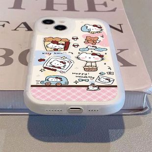 可爱93s 凯蒂猫适用vivox200手机壳新款 y35 y200GT防摔s19s16pro卡通硅胶y78 y10男女软壳全包z5z6 vivox80