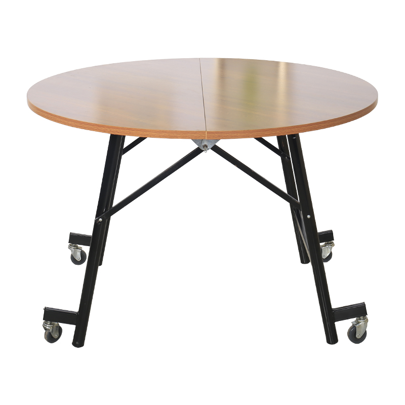 人10人20实木圆形餐桌家用饭桌/1./2.2米酒店折叠圆桌带转盘