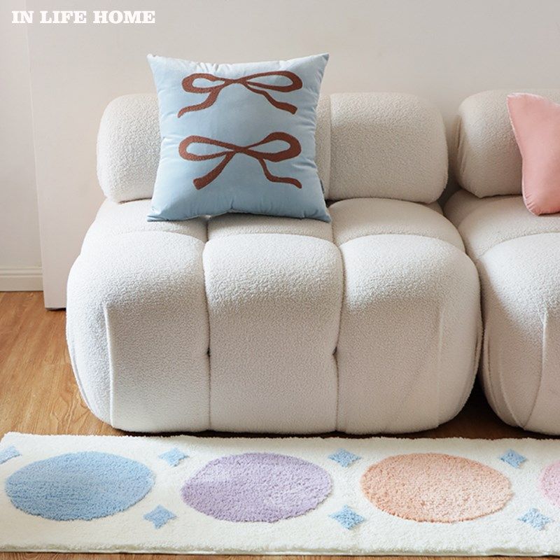 in风客厅卧室地毯床边毯长条簇绒加厚飘窗垫 洗防滑移位,居家布艺,床边毯,淘宝优惠券,粉丝福利购,淘宝优惠卷