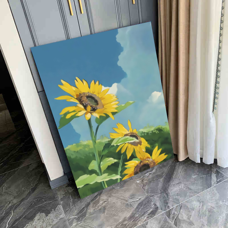 diy数字油彩画水彩油画填色治愈手工丙烯画画定制涂色填充装饰画图片