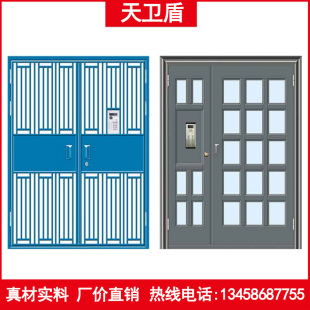 成都小区单元门入户镂空栅栏通风楼道对讲电控小院门防盗门楼宇门