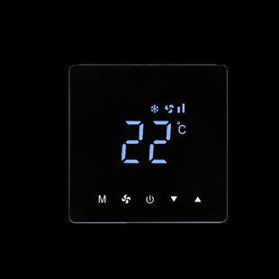 中央空调温控器控制水冷风机盘管三速关空调地暖二合一