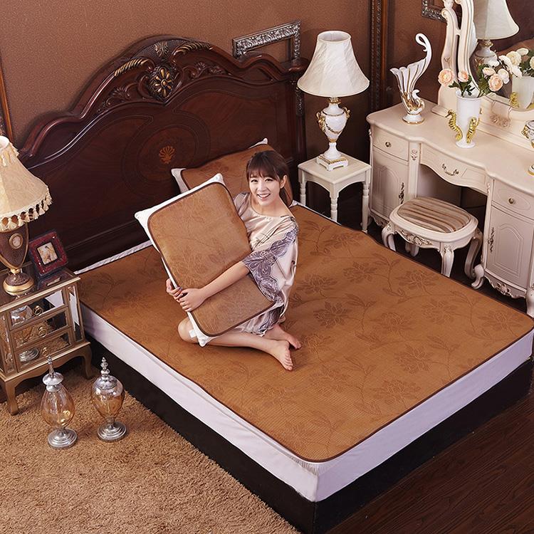 定制凉席沙发垫1.0可折叠1.2米0.8m床竹冰丝儿童席子藤席0.9单人