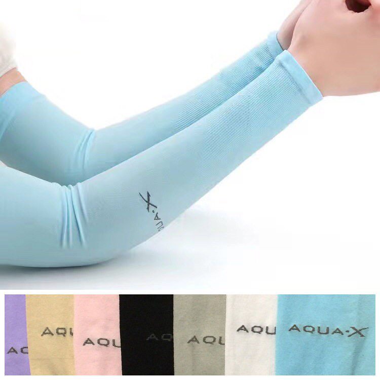 2026新款防晒冰袖女款韩国AQUA冰爽袖冰丝袖套防紫外线跑男户外开