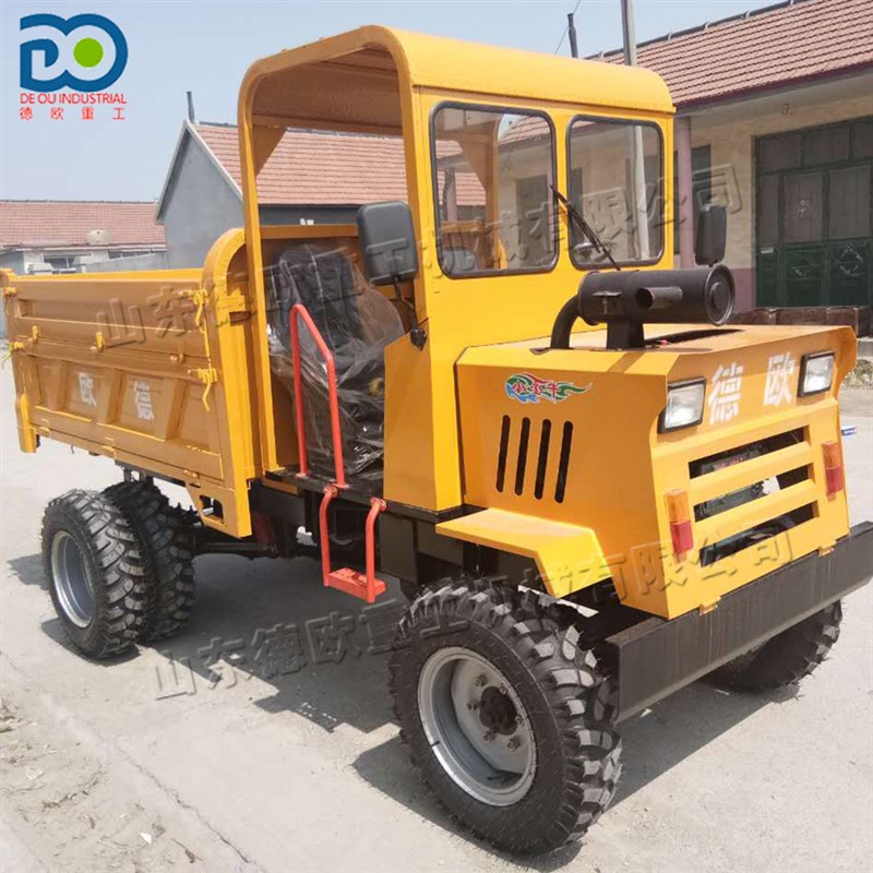 四不像四驱农用车柴油单缸拖拉机农用H四轮车爬山虎工程自卸运输