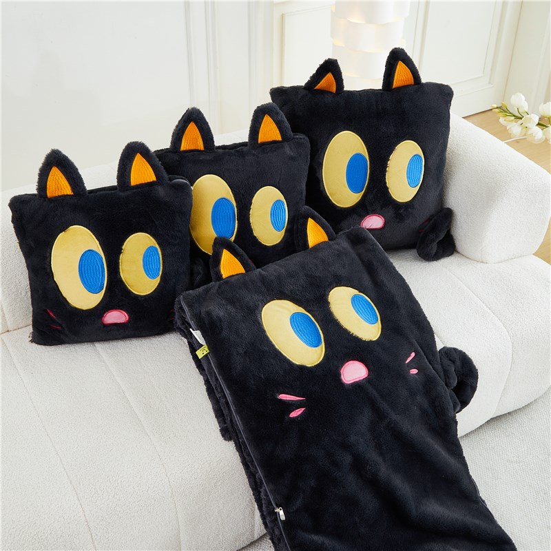 抱枕被子两c用个性可爱办公室午睡可折叠多功能家用沙发靠枕车靠