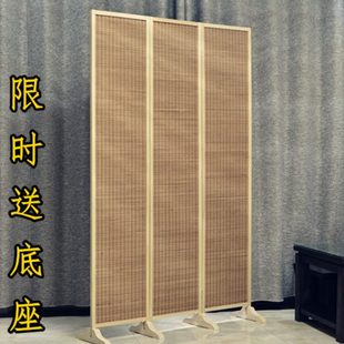 日式 屏风隔断折屏中式 折叠屏风简约现代室内隔断屏障复古做旧玄关