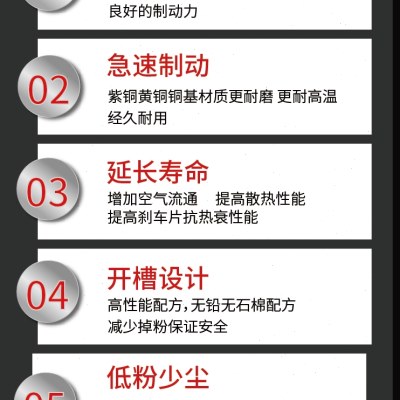 耐高温耐磨电动车刹车片碟刹片CBX刹车片陶瓷电动车通用刹车静音