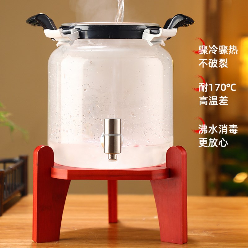 泡酒玻璃瓶带龙头加厚人参泡酒专用酒瓶空瓶家用密封泡酒罐酒坛