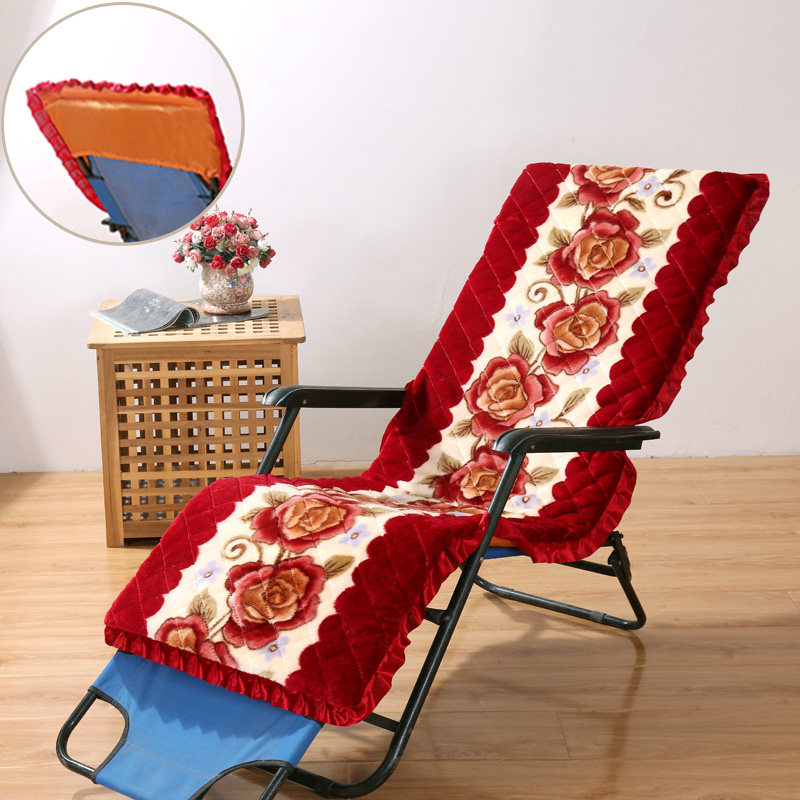 免邮秋冬季毛绒折叠椅垫躺椅垫子摇椅藤椅坐垫加厚通用四季拆洗