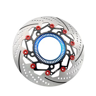 升仕D 改装摩博士前浮动刹车盘布雷博卡钳装