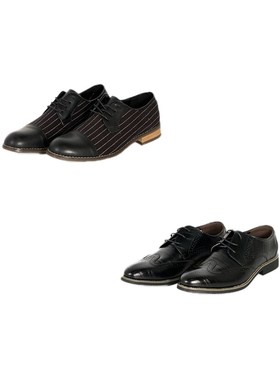 MOON慕空间样板房衣帽间男士皮鞋摆件展厅玄关鞋柜鞋子装饰品道具