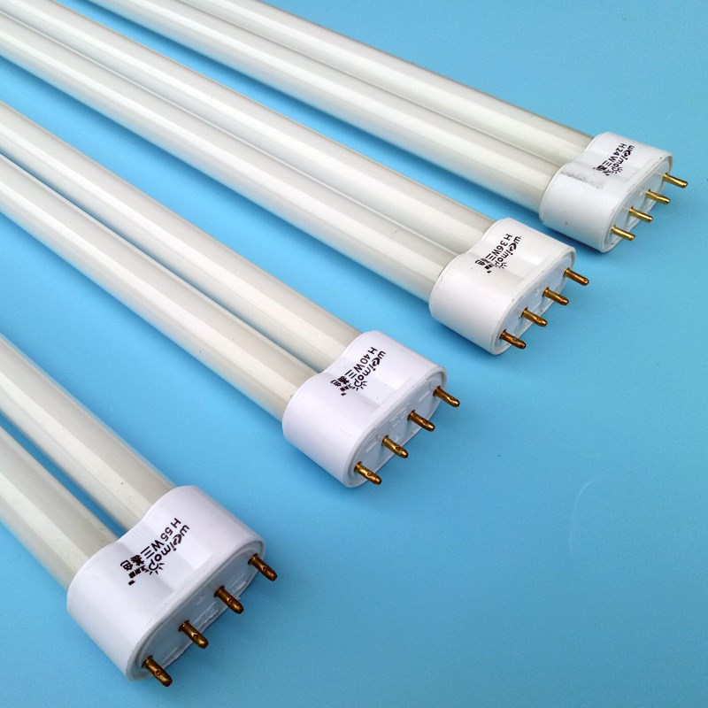 H型四针通用灯管老式长条吸顶灯三基色11W18W24W36W55W节能荧光灯
