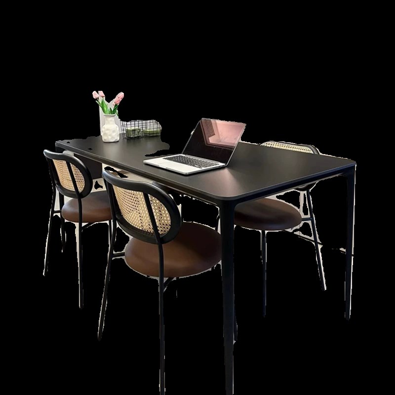 岩板餐桌 大小户型家用饭桌长方形现代易打理餐桌椅子