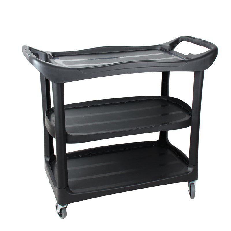 白云豪华多用途三层手推车酒店送餐车碟碗收餐车车洁车