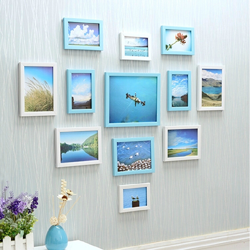 景宇框心形照片墙相框挂墙相片墙 现代家居卧室相框墙