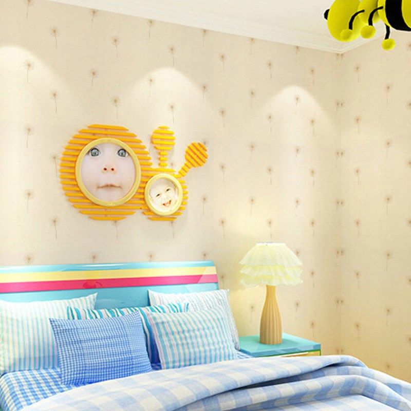 墙纸壁纸 浪漫学生寝室宿舍卧室床头墙壁纸客厅背景田园碎墙纸,家居饰品,软装墙贴,淘宝优惠券,粉丝福利购,淘宝优惠卷